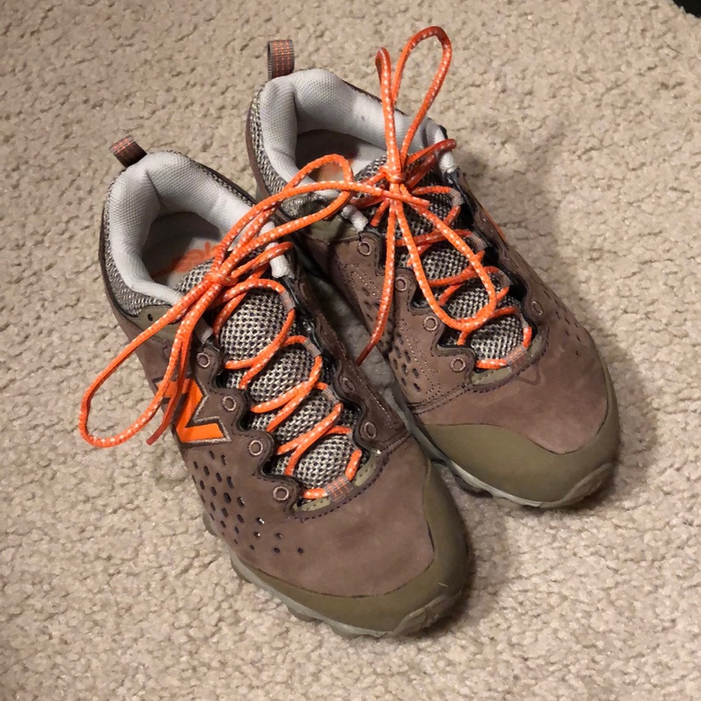 New Balance Brown and Orange Athletic Shoes